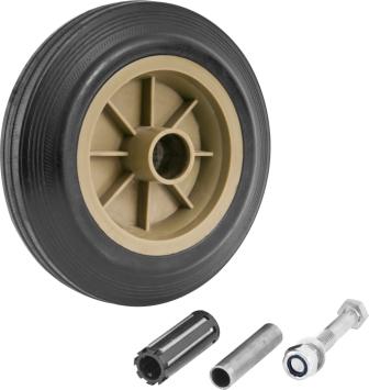 RODA CARRINHO DE CARGA CCV 0150 BORRACHA S/ CAMERA ref. 025419