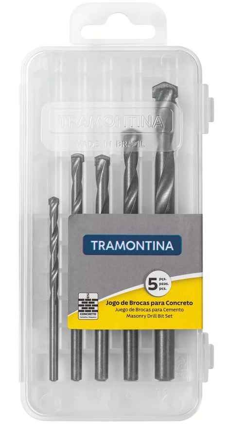 BROCA DE WIDEA A KIT 5 PC 4/5/6/8/10MM TRAMONTINA ref. 025481