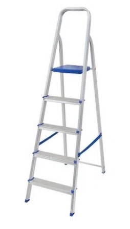 ESCADA ALUMINIO 5 DEGRAUS MOR ref. 025504