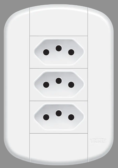 CONJ.M.FAME BLANC+ MAIS 3 TOMADA 10A    3921 ref. 025697