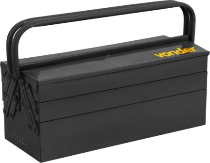 CAIXA FERRAMENTA FERRO 5 GAV 050 PRETA VONDER ref. 025777