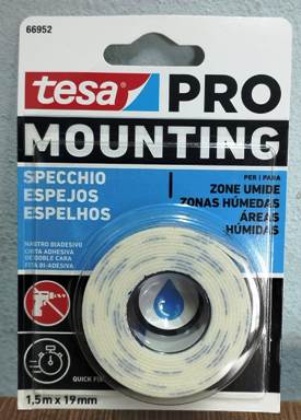 FITA DUPLA FACE TESA 19MM X 1,50MT ESPELHOS       66952 ref. 025841