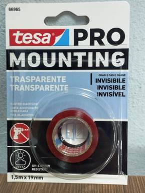 FITA DUPLA FACE TESA 19MM X 1,50MT INVISIVEL          66965 ref. 025844