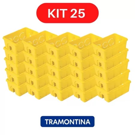 CAIXINHA LUZ 4X2 TRAMONTINA P.V.C AMA PCT C/ 25UN ref. 025932