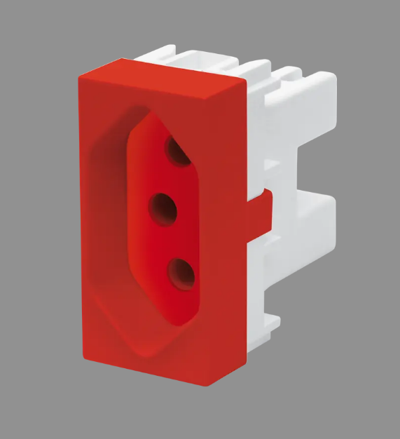 MODULO FAME HABITAT TOMADA 20A VERMELHA  2323 ref. 026046