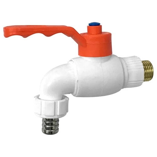TORNEIRA ESFERA JARDIM 1/2 ABS/METAL BRANCA ref. 026147