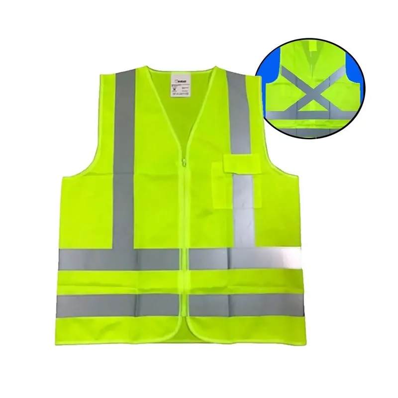 COLETE REFLETIVO JAQUETA ZIPER BOLSO AMARELO G ref. 026176