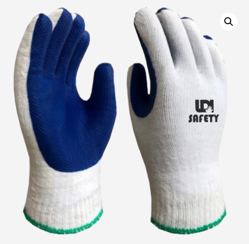 LUVA PROTECAO MALHA VULCANIZADA AZUL G TAM 9 ref. 026177