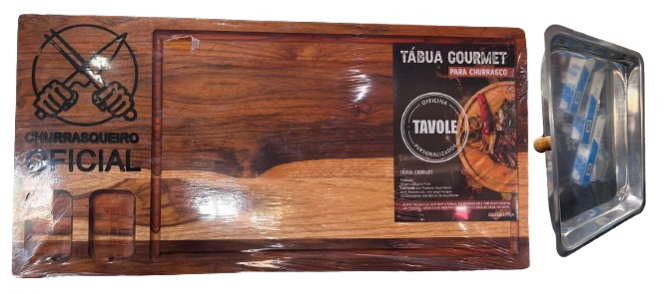 TABUA  CHURRASCO COM BANDEJA CHU OFICIAL ref. 026260