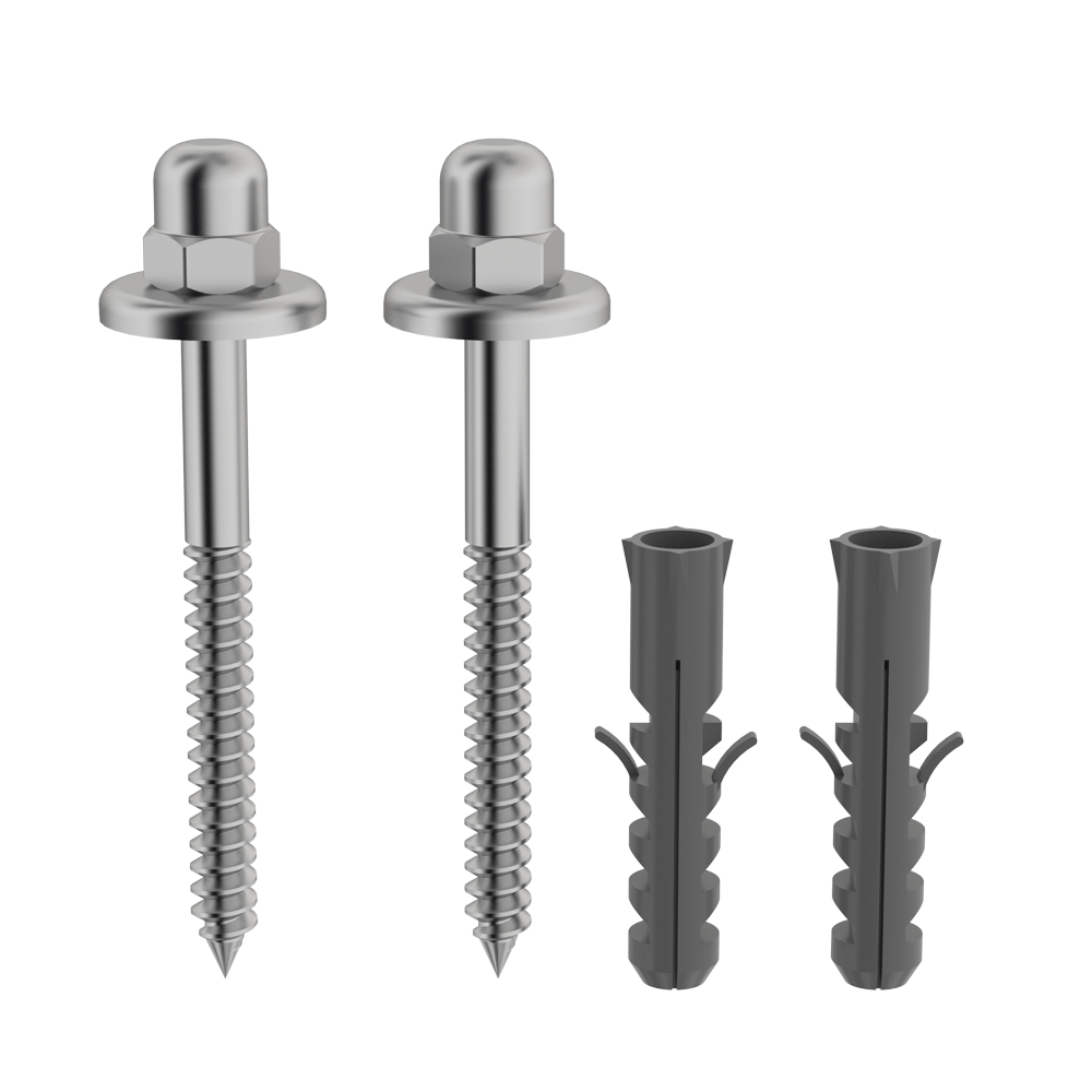 PARAFUSO P/ VASO INOX BUCHA 10 X  90MM - 2PC CENSI ref. 026365