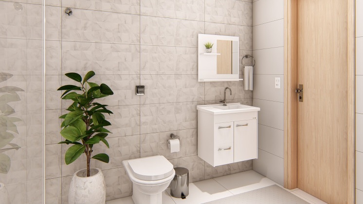 GAB. BANH. RORATO 055 KIT 3PC GENOVA BRANCO ref. 026371