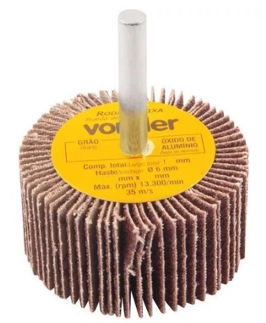 RODA LIXA 80MM X 30MM COM HASTE G-050 ref. 026575