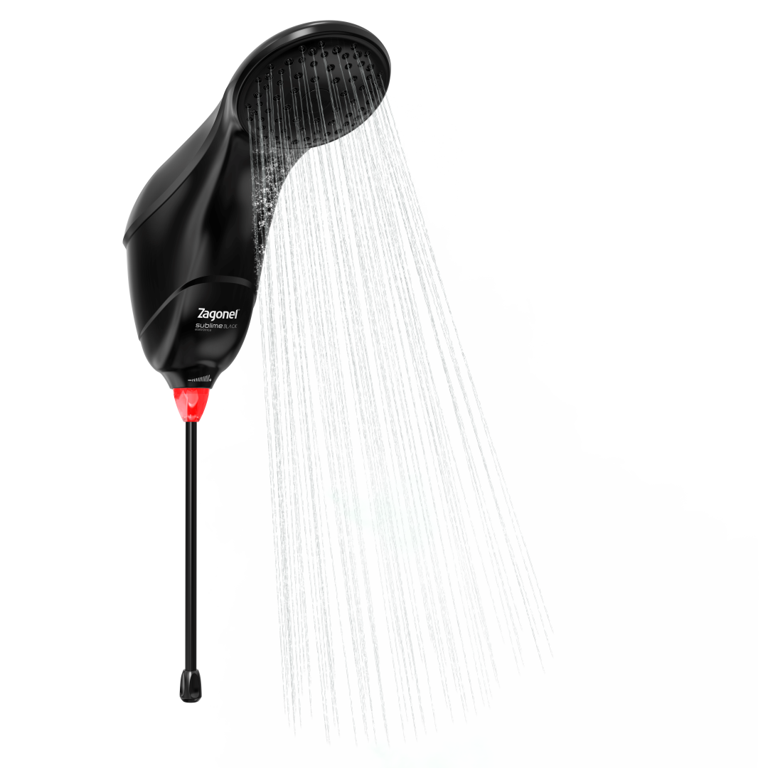 DUCHA ZAGONEL SUBLIME ELETRONICA 220V X 7500W BLACK ref. 026705 - Imagem 2