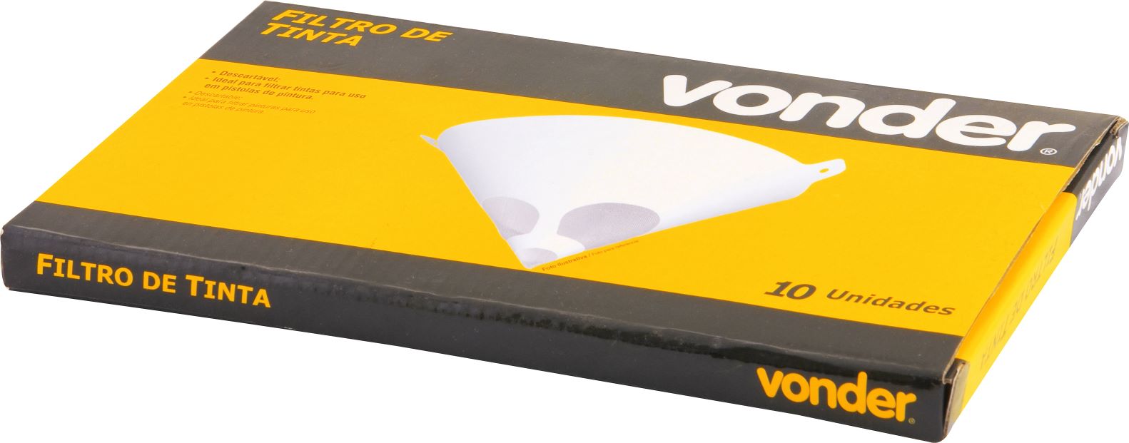 PENEIRA COADOR DE TINTA FILTRO DESCARTAVEL C/ 10 UN ref. 026749 - Imagem 2