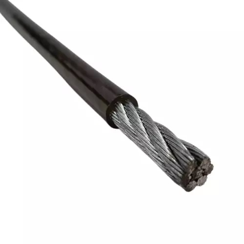 CABO ACO PLASTIF. PRETO    6X7 D 1/8  (3,18MM) METRO ref. 026750