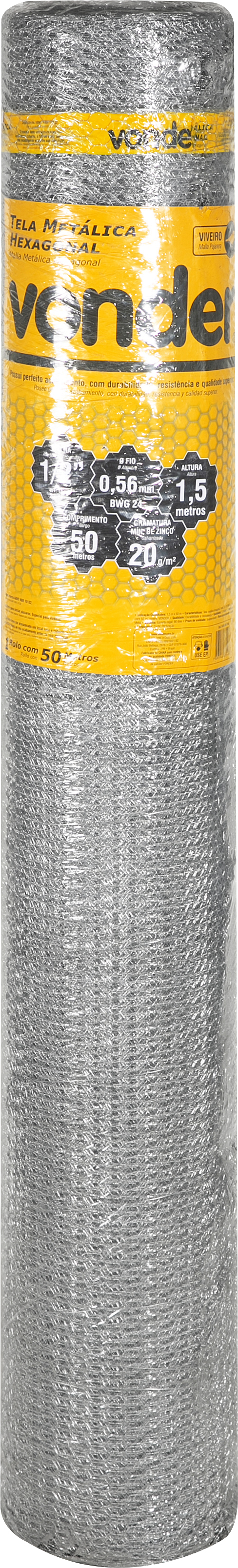 TELA AR. VIVEIRO 1/2P X FIO 24 X 1.50MT ROLO 50 METROS ref. 026773