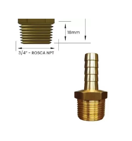 ENGATE RAPIDO AR ESPIGAO MACHO 3/4X1/2 11115E ref. 026886