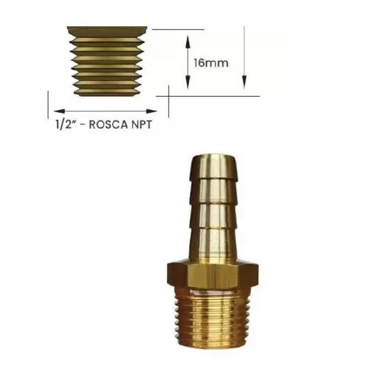 ENGATE RAPIDO AR ESPIGAO MACHO 1/2X1/2 11112E ref. 026897