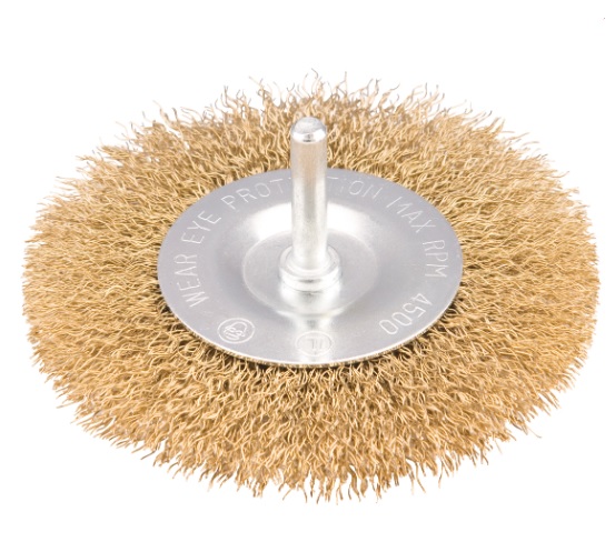 ESCOVA ACO CARBONO CIRCULAR 4.1/2 C/ HASTE 1/4 ref. 026922