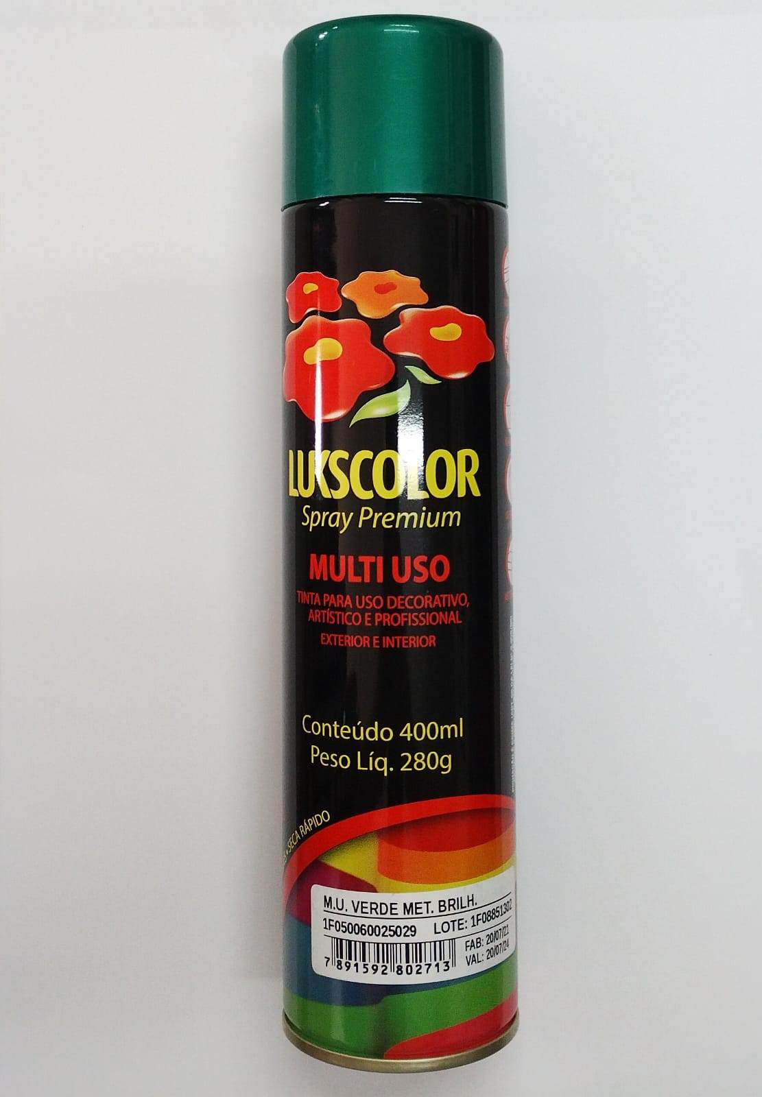 SPRAY LUKS VERDE METALICO 400ML ref. 11.0266
