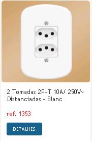 CONJ.M.FAME SB 2 TOMADA PADRAO 1353 ref. 12.0015