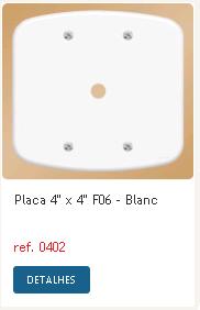 ESPELHO FAME 4X4 BLANC FURO   0402 ref. 12.0182