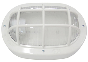 LUMINARIA TARTARUGA POLIPROPILENO BRANCA ref. 12.0816