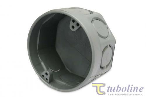 CAIXINHA LUZ 3X3 TUBOLINE P.V.C CINZA ref. 12.0847
