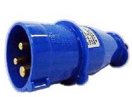 PINO MACHO STECK 2P+T 16A 220V AZUL 3076 ref. 12.1249
