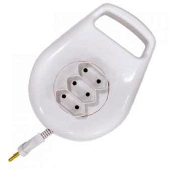 EXTENSAO ELETR. 10A ILUMI 5 MT ENROLAVEL BR 16973 ref. 12.1328