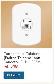 CONJ.P/TELEFONE TOMADA BLANC   408 ref. 12.2070