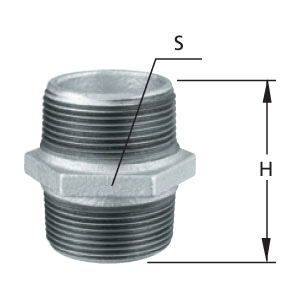 TUPY NIPLE    FERRO GALV.G 1.1/2 ref. 021270