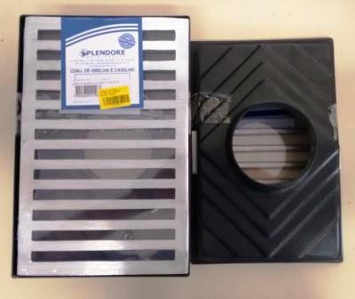 CAIXA PLUVIAL P.V.C C/GRELHA 20X030 SAIDA FUNDO ref. 13.0707