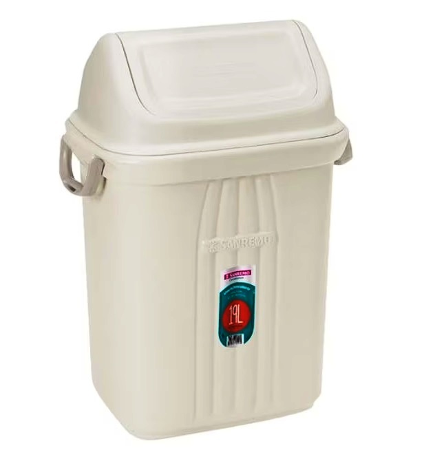 LIXEIRA PLASTICO  19 LITROS BASCULANTE SANREMO ref. 13.0866