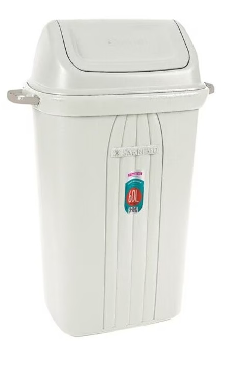 LIXEIRA PLASTICO  60 LITROS BASCULANTE SANREMO ref. 13.0867