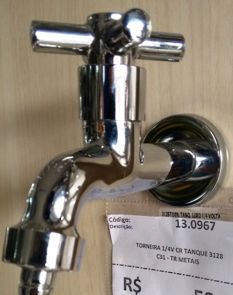 TORNEIRA 1/4V CR TANQUE 3128 C-31 ref. 633