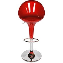 BANCO BANQUETA ALTA 080-100CM VERMELHA ref. 14.0384