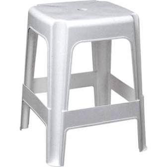 BANCO PLAST.BANQUETA BRANCA 46CM ref. 14.0385