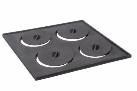 CHAPA FOGAO 4 BOCAS QUADRADO 48X48 ref. 14.0843