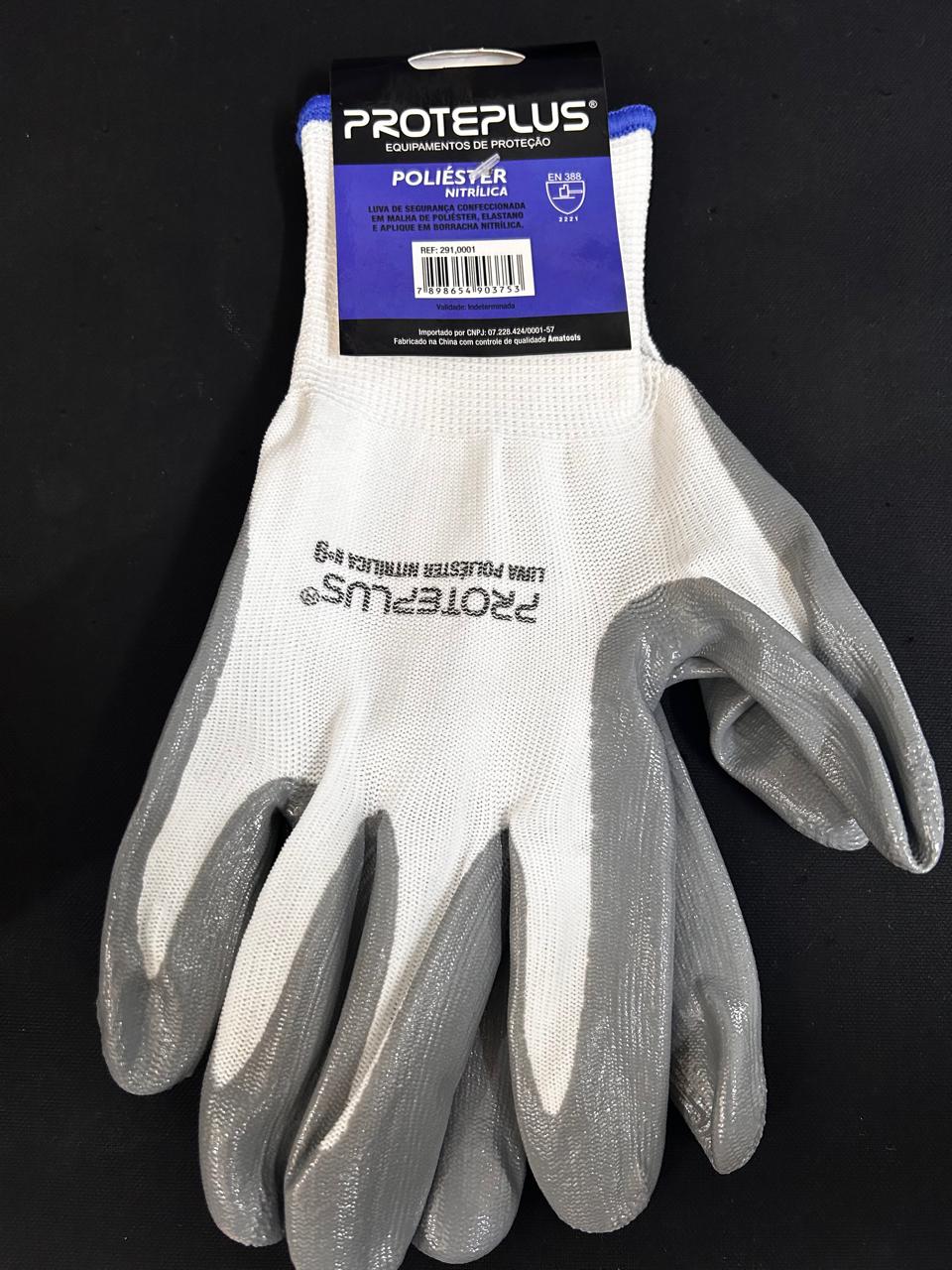 LUVA PROTECAO MALHA NITRILICA M TAM 8 ref. 026998