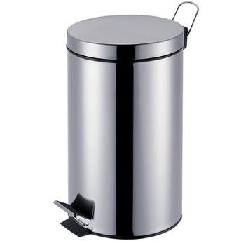 LIXEIRA METAL MOR INOX CROMADO PEDAL 3 LITROS ref. 14.1420