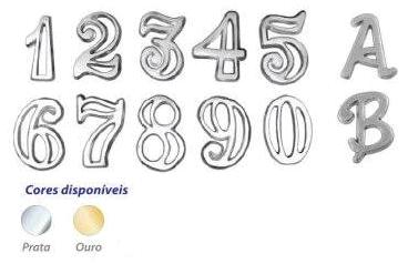 ALGARISMO ALUMINIO APTO MINI PRATA N. 8 ref. 022298