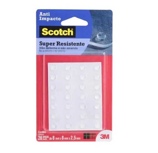 PROTETOR ANTI-IMPACTO 3M RED 8X2,5MM 28UN 4263107 ref. 14.2163