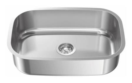 CUBA INOX N-01 46X30X11 ref. 18.0096