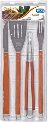 KIT PARA CHURRASCO C/ 4 PC MOR ref. 21.0042