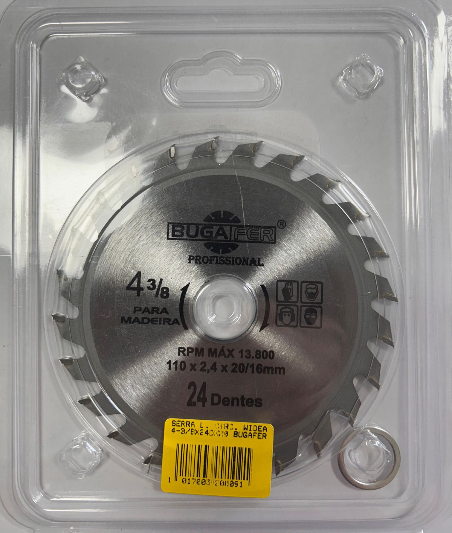 SERRA L. CIRC. WIDEA 4-3/8X24DX20 BUGAFER ref. 32.0009