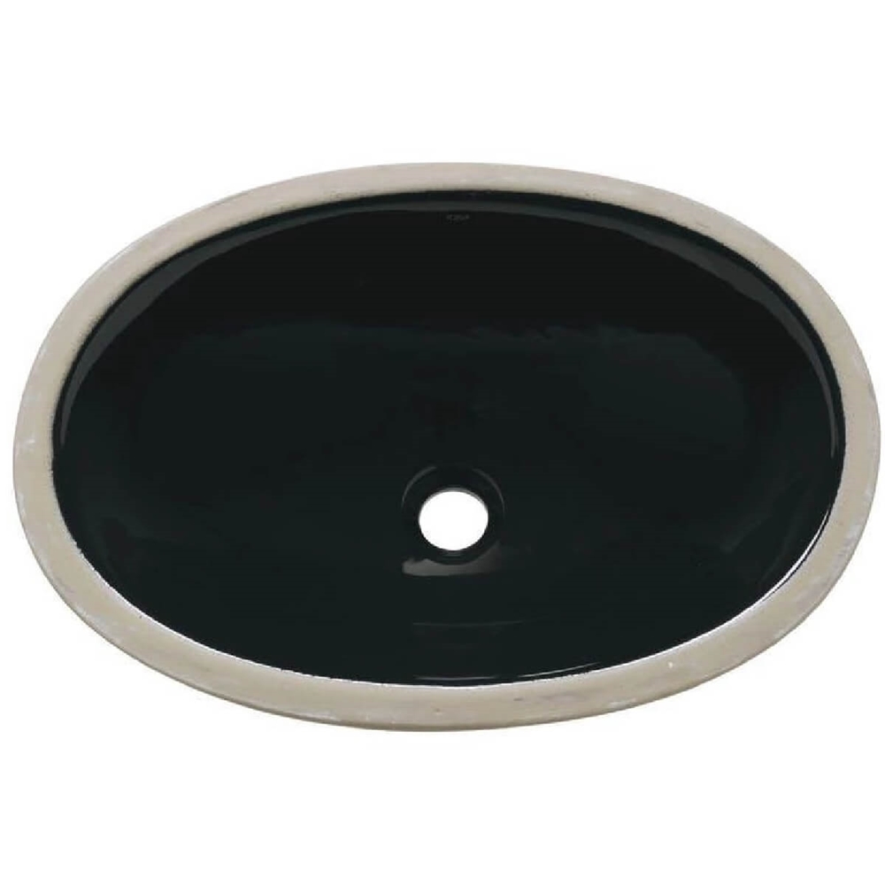 CUBA LOUCA EMBUTIR OVAL ICASA 49X36 IL6 PRETO ref. IL612