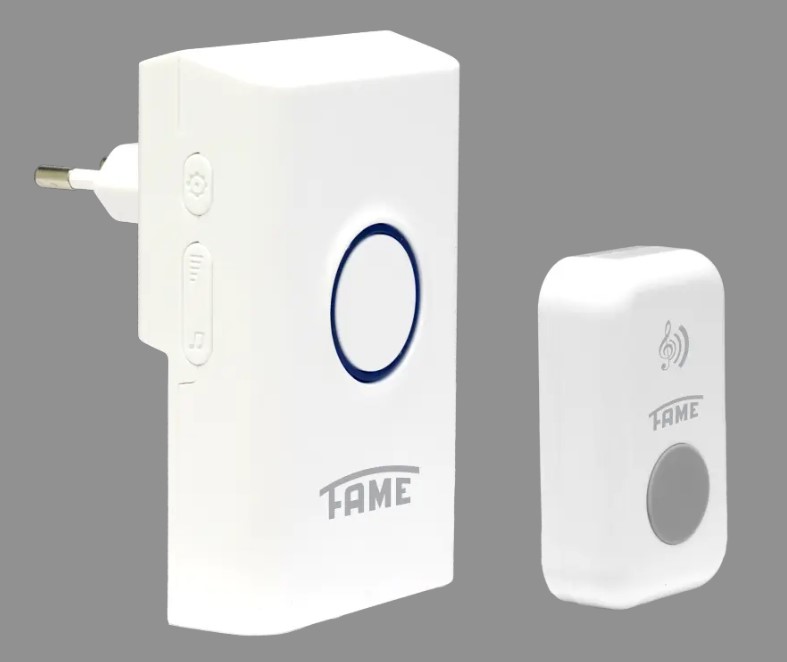 CAMPAINHA MUSICAL S/FIO FAME TOM/PILHA BIVOLT 4368 ref. 021156