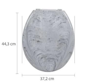 ASSENTO ASTRA SOFT TPJM MARMORIZADO BRANCO-MM ref. 024894