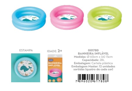 PISCINA BANHEIRA INFLAVEL    28LT ref. 025022